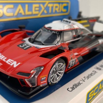 Scalextric C4515 Cadillac V-Series R - Whelen Engineering Slot Car 1:32 Scale