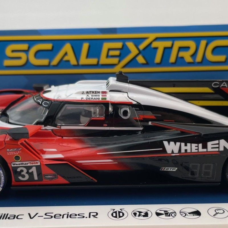 Scalextric C4515 Cadillac V-Series R - Whelen Engineering Slot Car 1:32 Scale