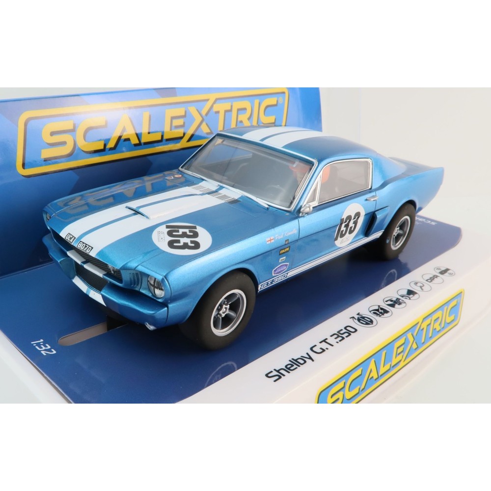 Scalextric C4517 Shelby Mustang GT350 - Paul Kenelly Equipe GTS Slot Car 1:32 Scale