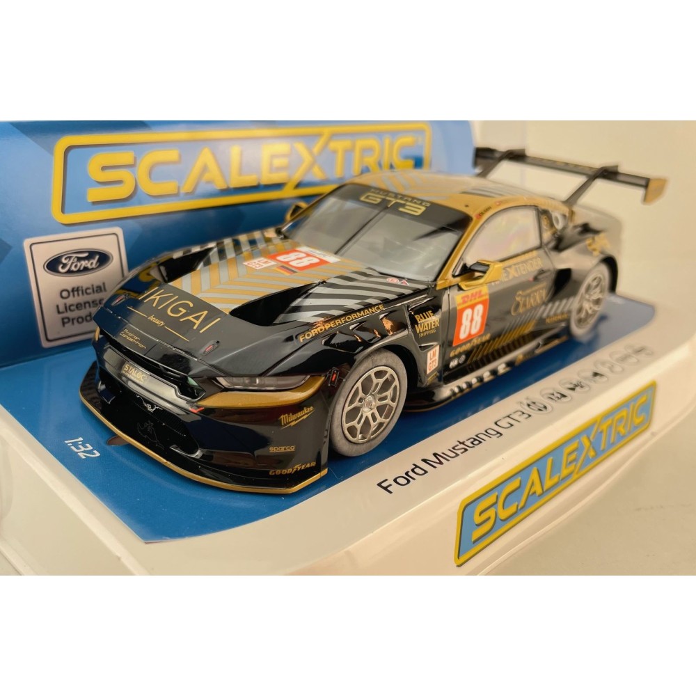 Scalextric C4519 Ford Mustang GT3 Proton Competition Qatar 2024 Slot Car 1:32 Scale