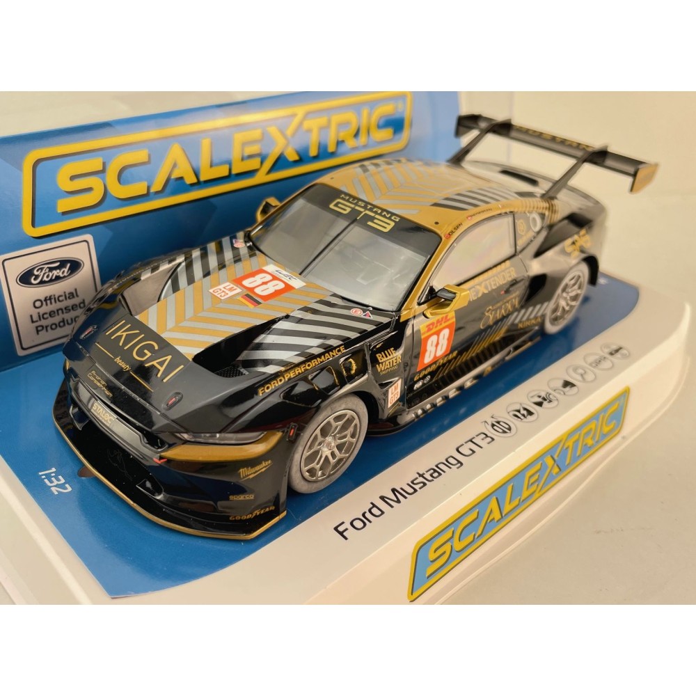 Scalextric C4519 Ford Mustang GT3 Proton Competition Qatar 2024 Slot Car 1:32 Scale