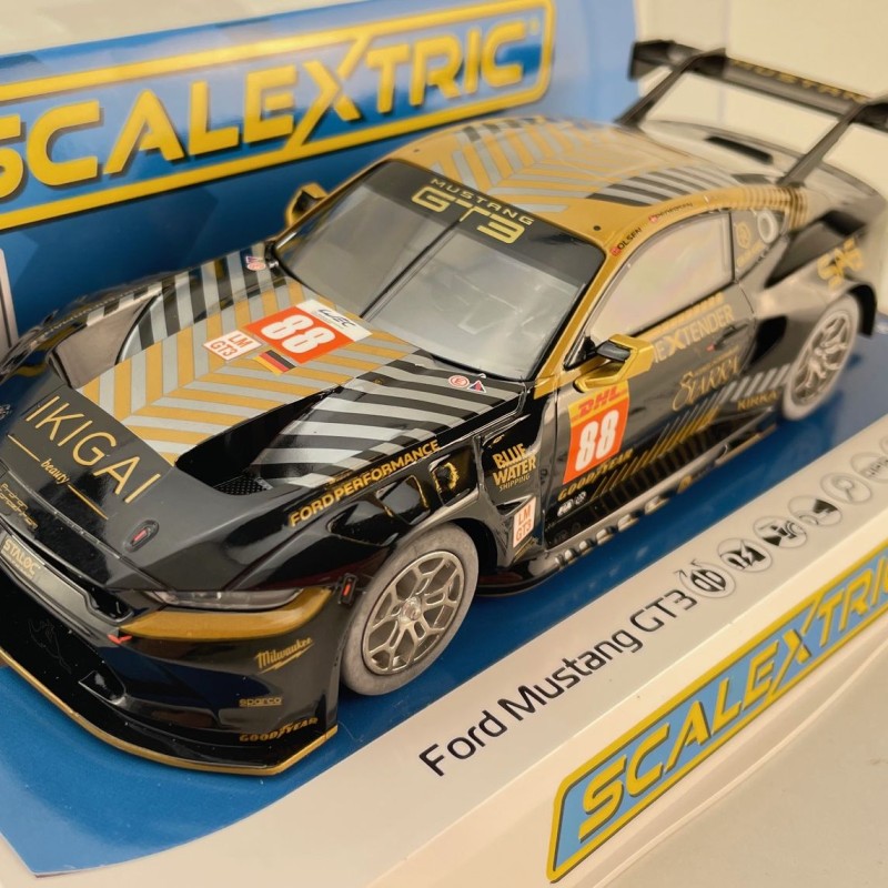 Scalextric C4519 Ford Mustang GT3 Proton Competition Qatar 2024 Slot Car 1:32 Scale