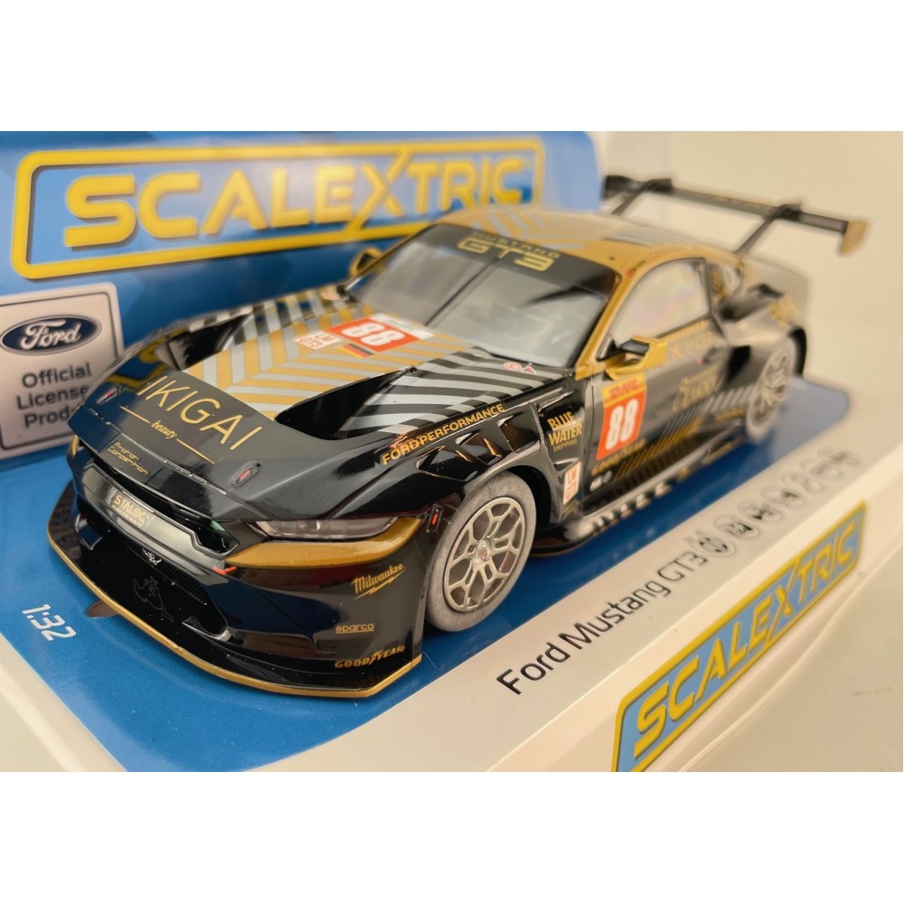 Scalextric C4519 Ford Mustang GT3 Proton Competition Qatar 2024 Slot Car 1:32 Scale