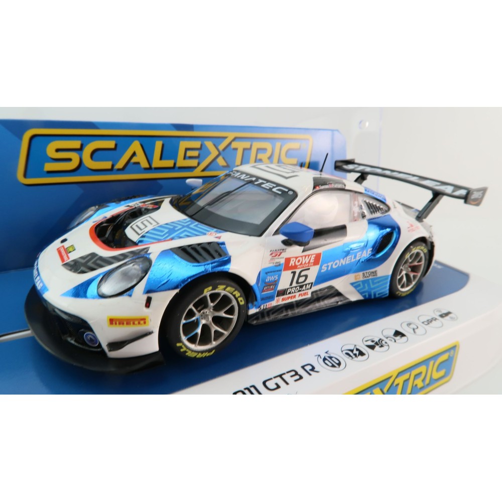 Scalextric C4522 Porsche 911 GT3 R ACI Motorsport Slot Car 1:32 Scale