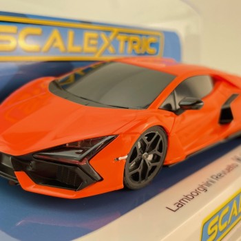 Scalextric C4523 Lamborghini Revuelto - Arancio Apodis Orange Slot Car 1:32 Scale