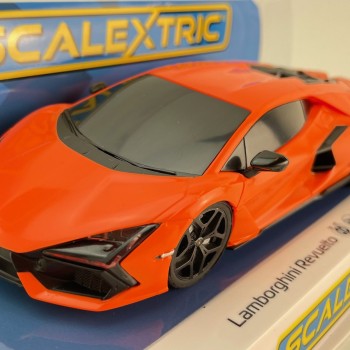 Scalextric C4523 Lamborghini Revuelto - Arancio Apodis Orange Slot Car 1:32 Scale