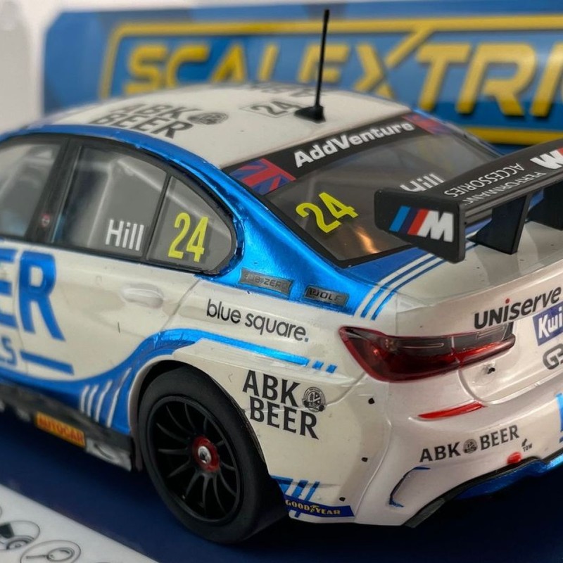 Scalextric C4526 BMW 330E NGTC Laser Tools Jake Hill 2023 Slot Car 1:32 Scale