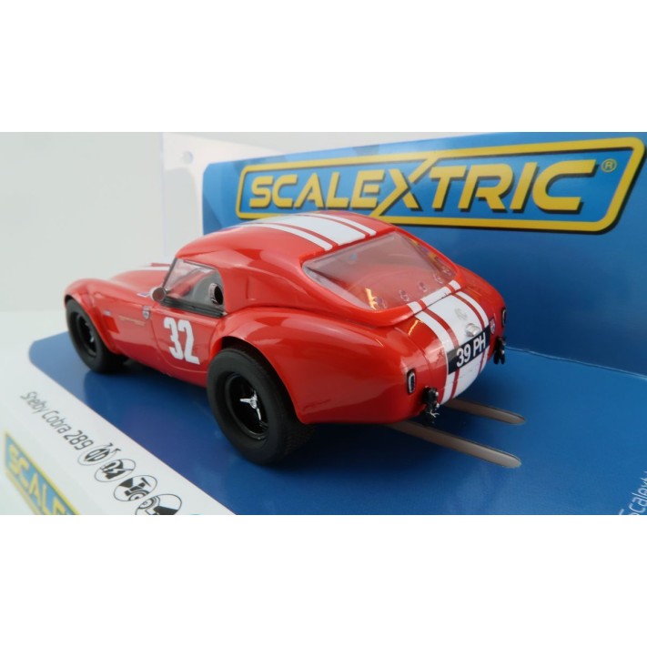 Scalextric C4528 Shelby Cobra 289 - Red - 39PH Slot Car 1:32 Scale
