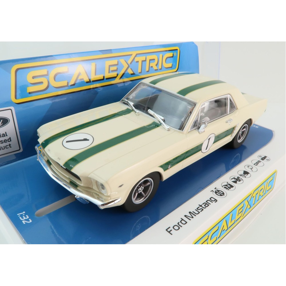 Scalextric C4531 1967 Ford Mustang - Ian Geoghegan No 1 AU Only Slot Car 1:32 Scale