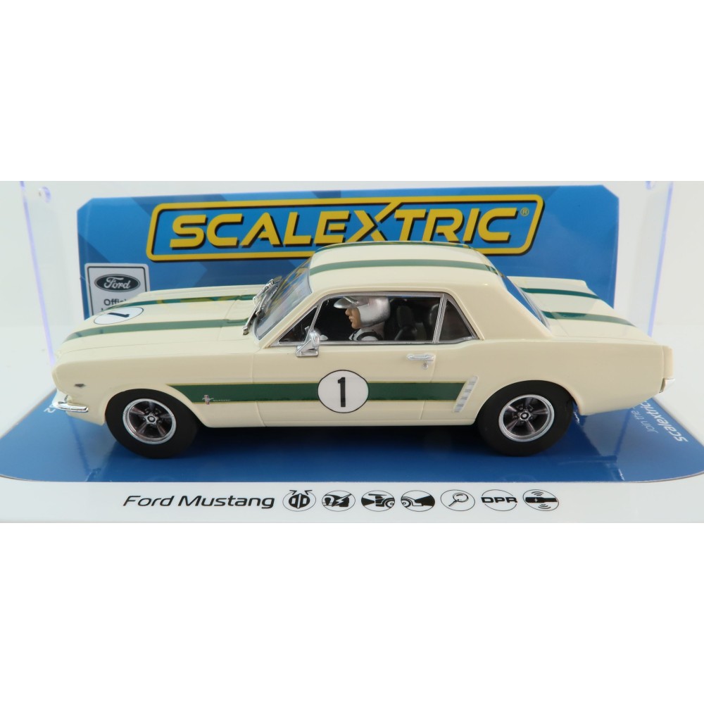 Scalextric C4531 1967 Ford Mustang - Ian Geoghegan No 1 AU Only Slot Car 1:32 Scale