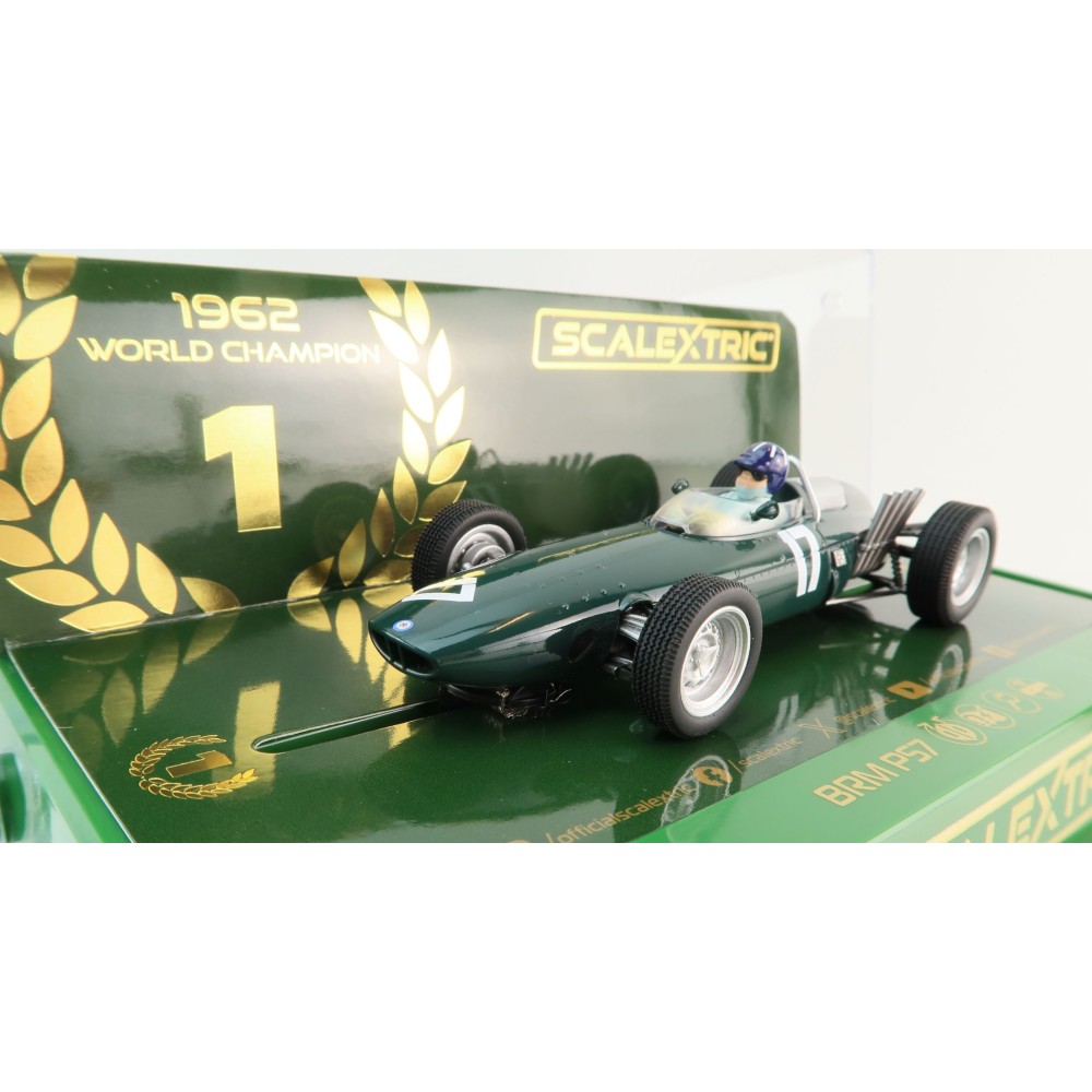 Scalextric C4536 BRM P57 - Winner Dutch GP 1962 - World Champion Edition Slot Car 1:32 Scale
