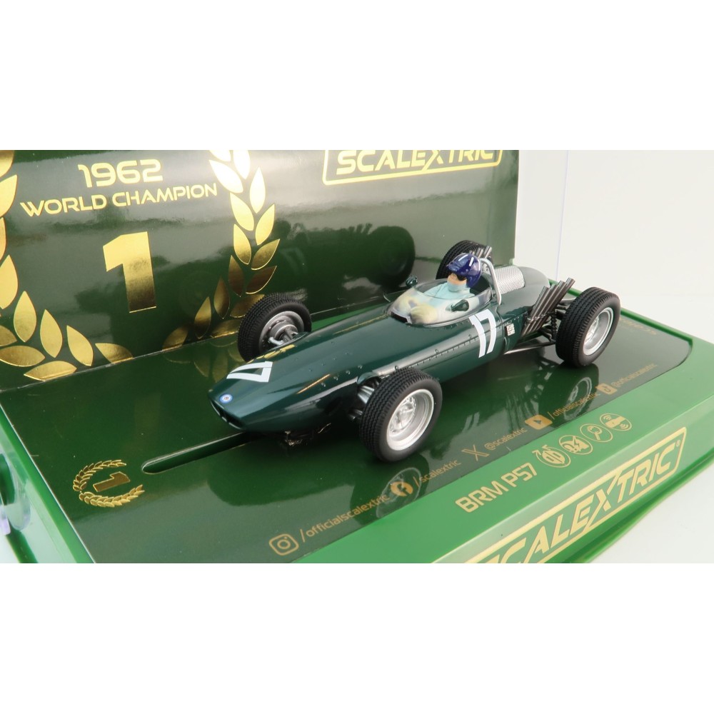 Scalextric C4536 BRM P57 - Winner Dutch GP 1962 - World Champion Edition Slot Car 1:32 Scale