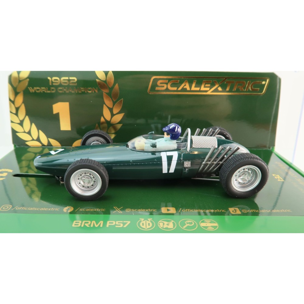 Scalextric C4536 BRM P57 - Winner Dutch GP 1962 - World Champion Edition Slot Car 1:32 Scale