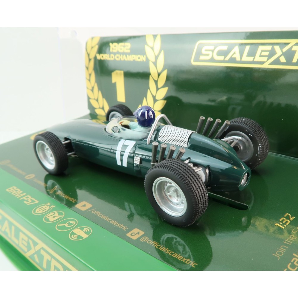 Scalextric C4536 BRM P57 - Winner Dutch GP 1962 - World Champion Edition Slot Car 1:32 Scale