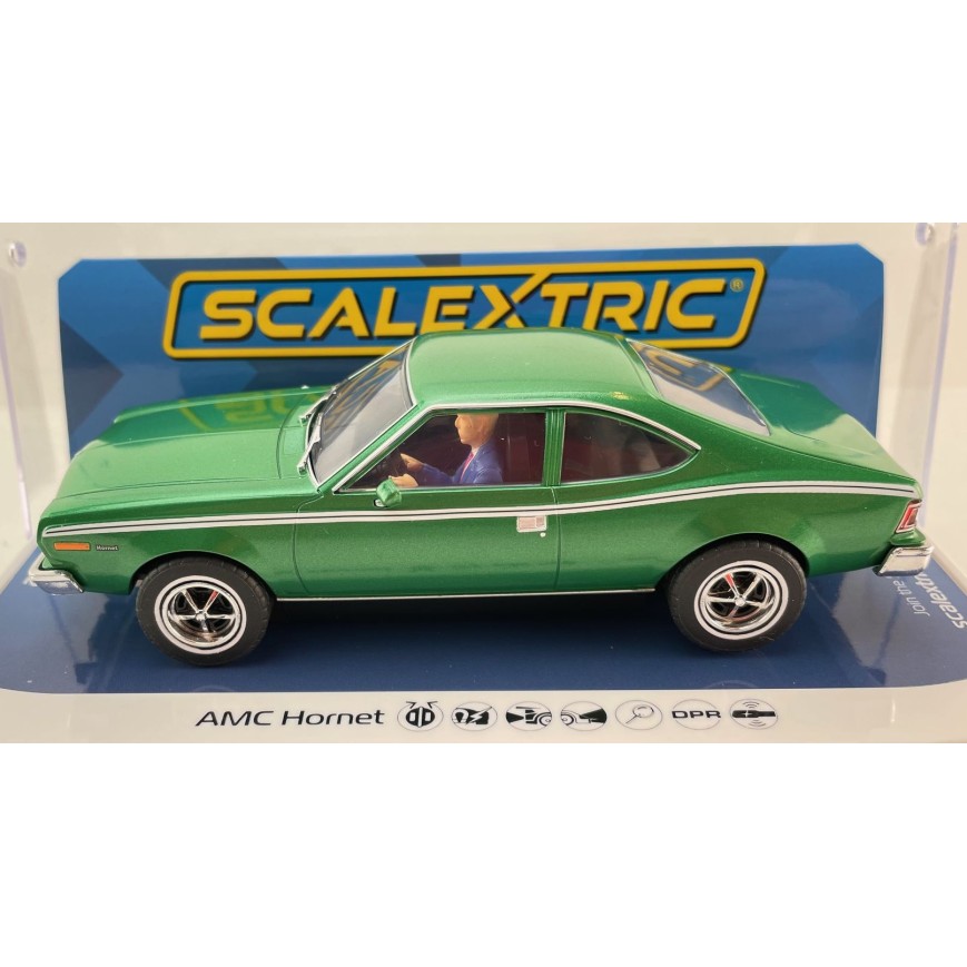 Scalextric C4538 AMC Hornet - Green Slot Car 1:32 Scale