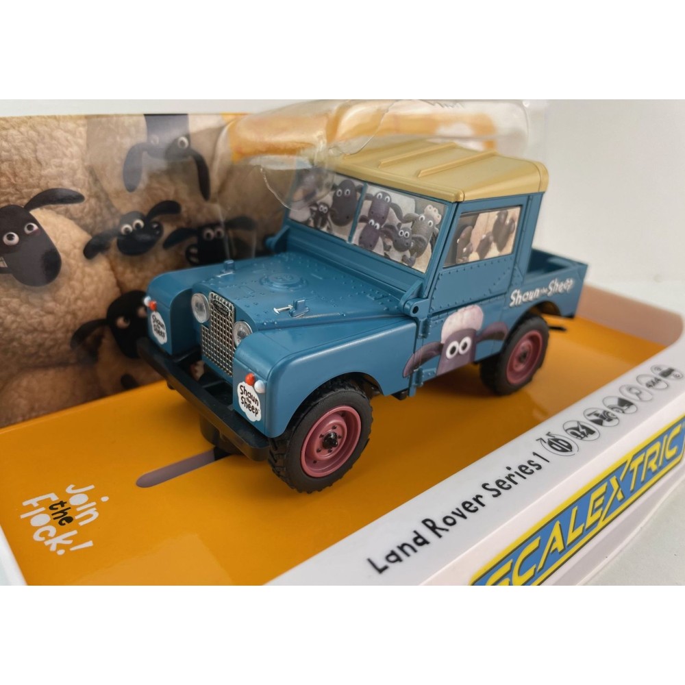 Scalextric C4543 Land Rover Series 1 - Shaun the Sheep Slot Car 1:32 Scale