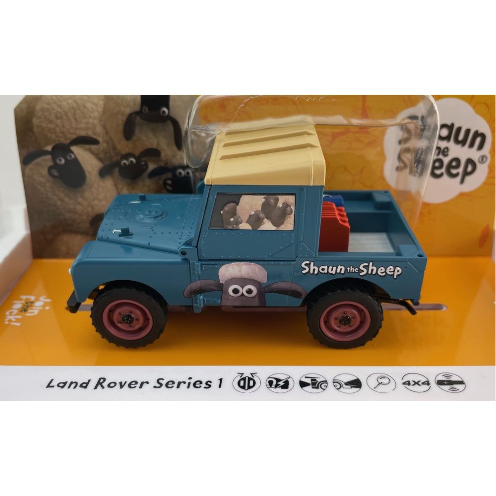 Scalextric C4543 Land Rover Series 1 - Shaun the Sheep Slot Car 1:32 Scale