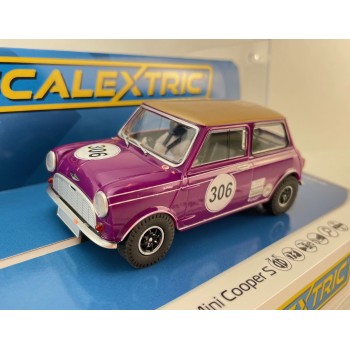 Scalextric C4545 - Austin Mini Cooper S - Jo Polley Cars - Touring Cars Slot Car 1:32 Scale