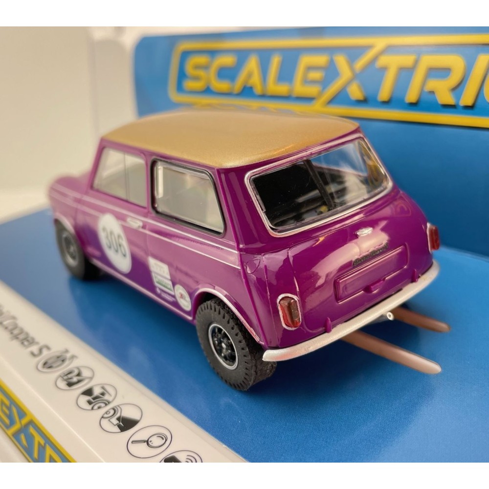 Scalextric C4545 - Austin Mini Cooper S - Jo Polley Cars - Touring Cars Slot Car 1:32 Scale