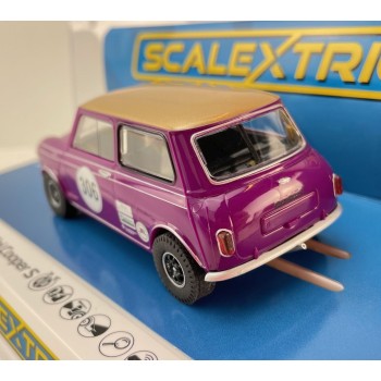 Scalextric C4545 - Austin Mini Cooper S - Jo Polley Cars - Touring Cars Slot Car 1:32 Scale