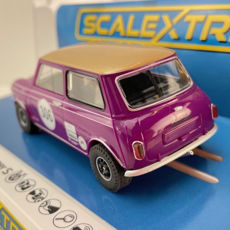 Scalextric C4545 - Austin Mini Cooper S - Jo Polley Cars - Touring Cars Slot Car 1:32 Scale