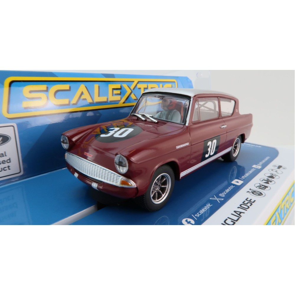 Scalextric C4546 Ford Anglia 105E - Broadspeed Slot Car 1:32 Scale