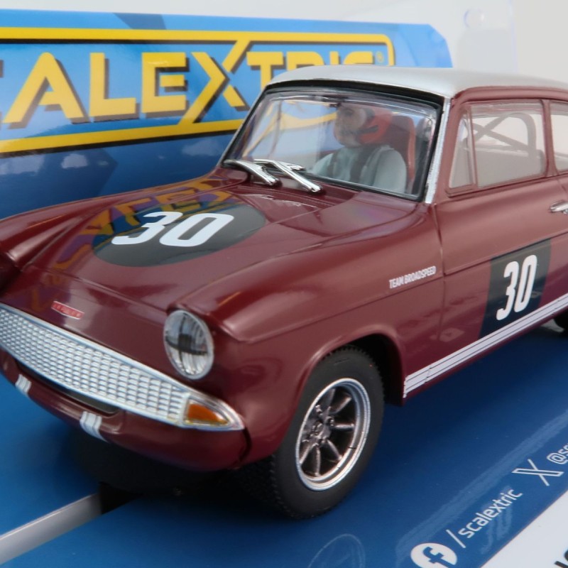 Scalextric C4546 Ford Anglia 105E - Broadspeed Slot Car 1:32 Scale