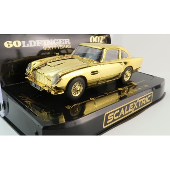Scalextric C4550A Aston Martin DB5 James Bond Goldfinger 60th Anniversary Edition Slot Car 1:32 Scale