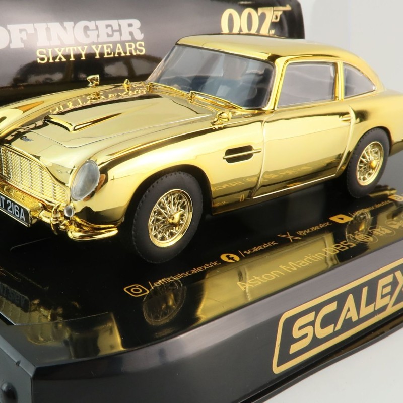 Scalextric C4550A Aston Martin DB5 James Bond Goldfinger 60th Anniversary Edition Slot Car 1:32 Scale