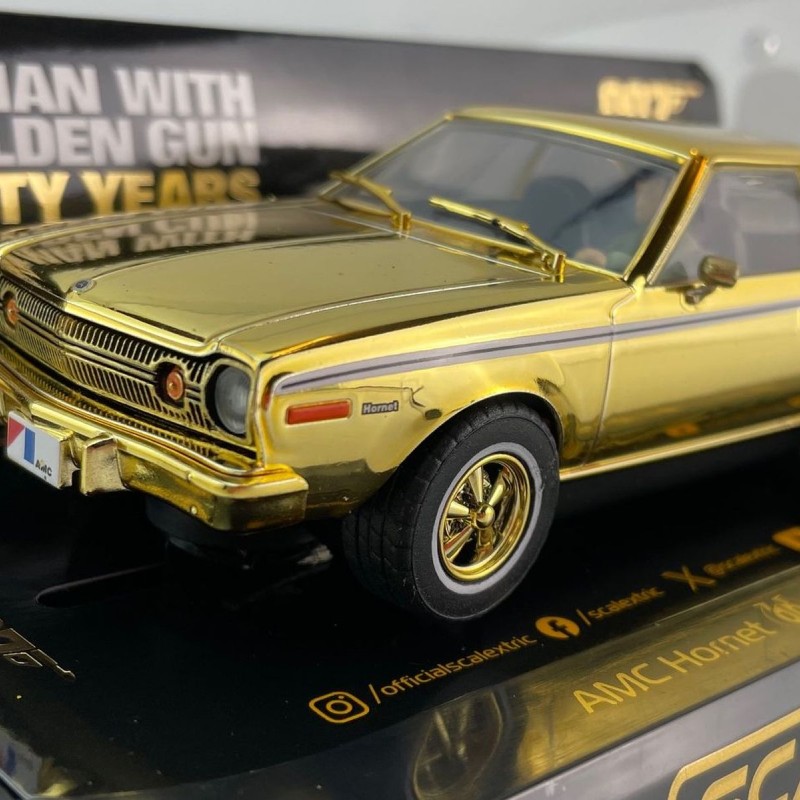 Scalextric C4551A AMC Hornet - James Bond The Man with the Golden Gun - Gold Edition Slot Car 1:32 Scale