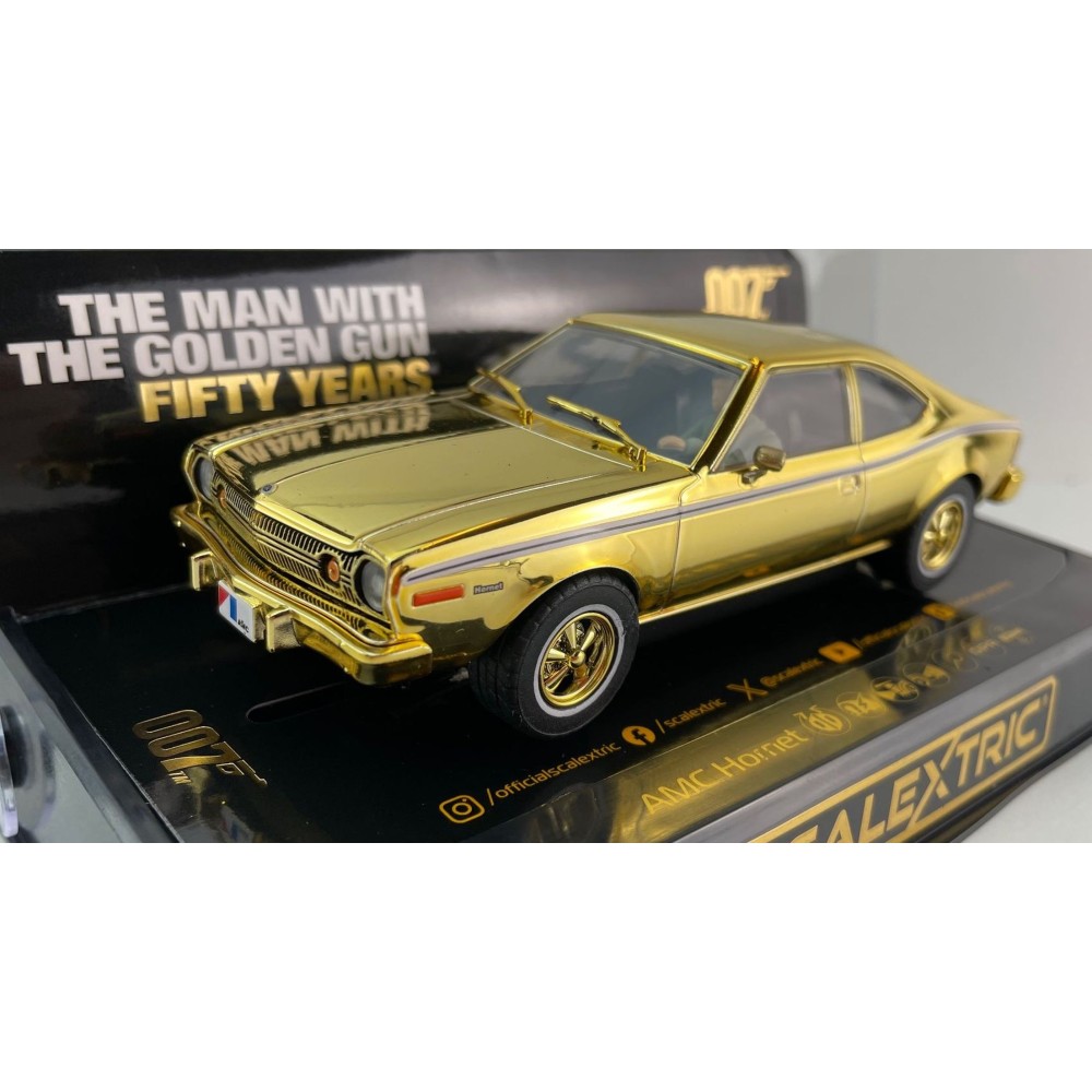 Scalextric C4551A AMC Hornet - James Bond The Man with the Golden Gun - Gold Edition Slot Car 1:32 Scale