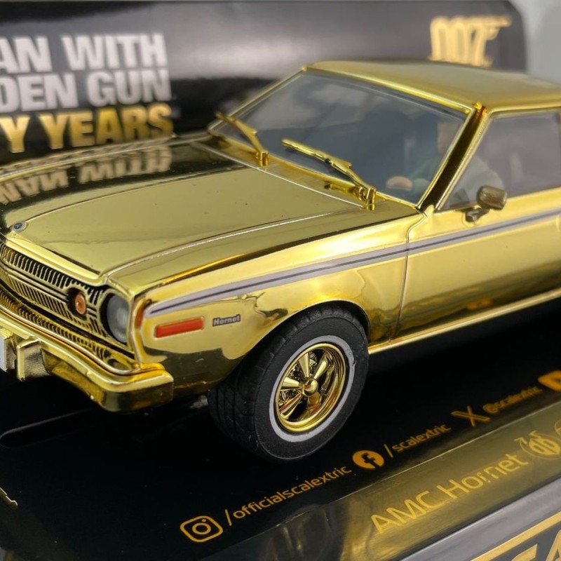 Scalextric C4551A AMC Hornet - James Bond The Man with the Golden Gun - Gold Edition Slot Car 1:32 Scale