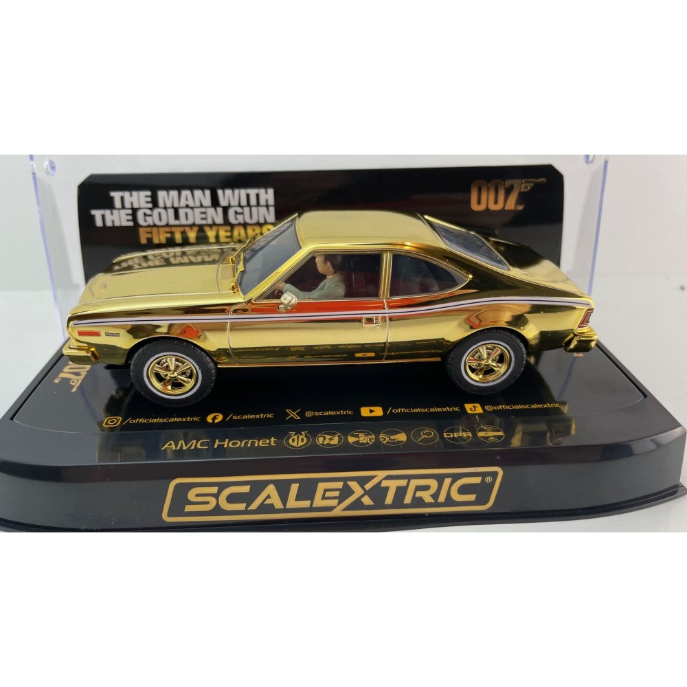 Scalextric C4551A AMC Hornet - James Bond The Man with the Golden Gun - Gold Edition Slot Car 1:32 Scale