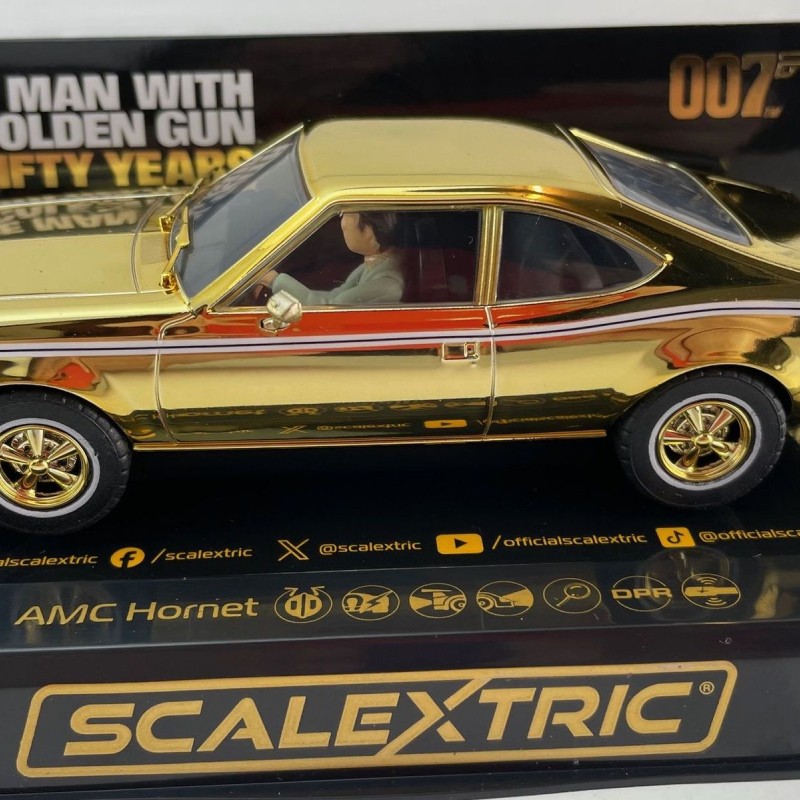 Scalextric C4551A AMC Hornet - James Bond The Man with the Golden Gun - Gold Edition Slot Car 1:32 Scale