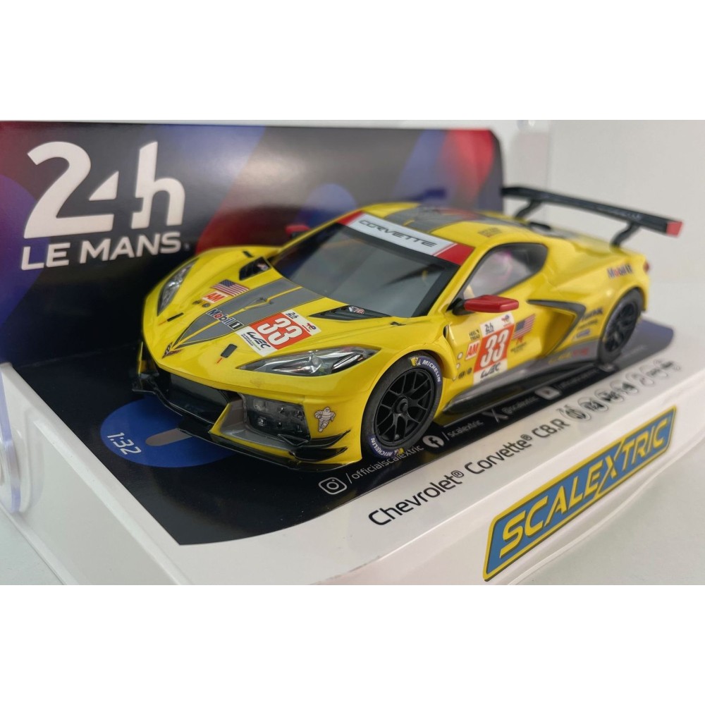 Scalextric C4558 Chevrolet Corvette C8.R 24 Hours Of Le Lans 2023 GTE AM Winner Slot Car 1:32 Scale