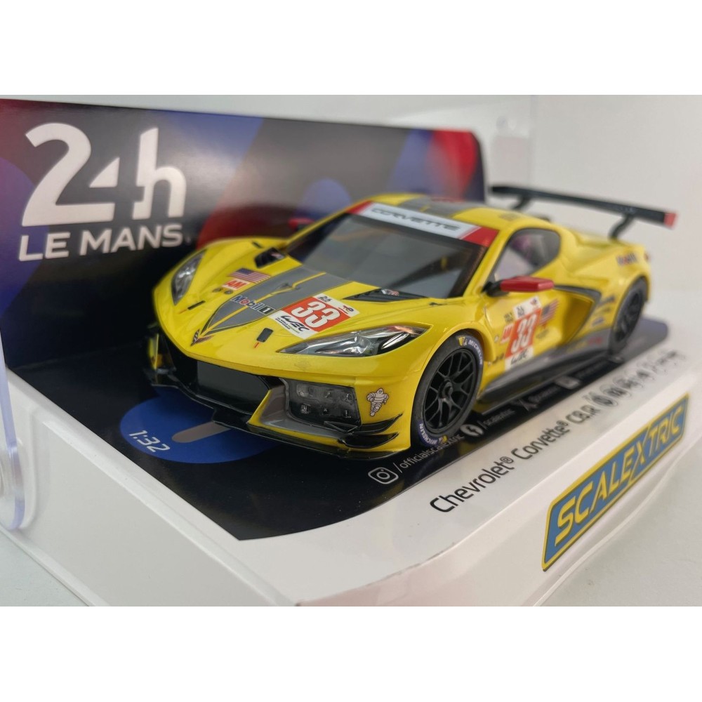 Scalextric C4558 Chevrolet Corvette C8.R 24 Hours Of Le Lans 2023 GTE AM Winner Slot Car 1:32 Scale