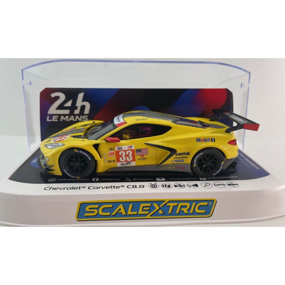 Scalextric C4558 Chevrolet Corvette C8.R 24 Hours Of Le Lans 2023 GTE AM Winner Slot Car 1:32 Scale