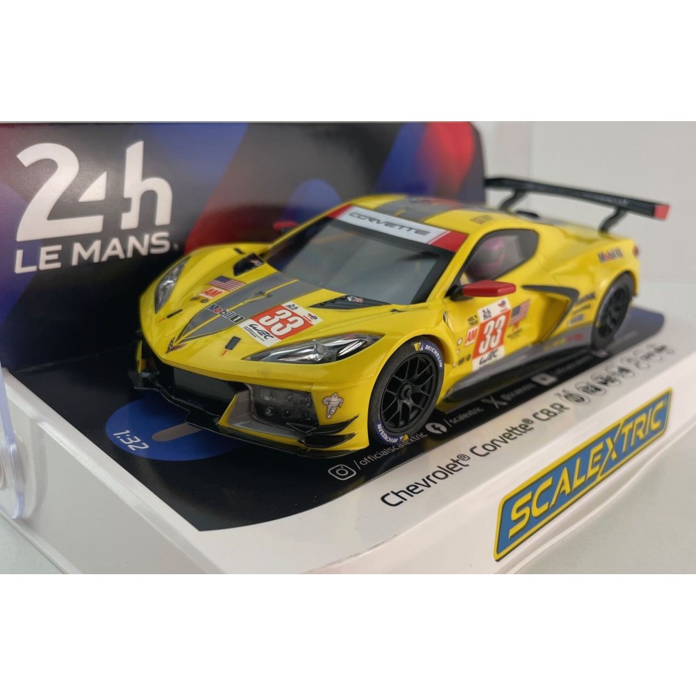 Scalextric C4558 Chevrolet Corvette C8.R 24 Hours Of Le Lans 2023 GTE AM Winner Slot Car 1:32 Scale