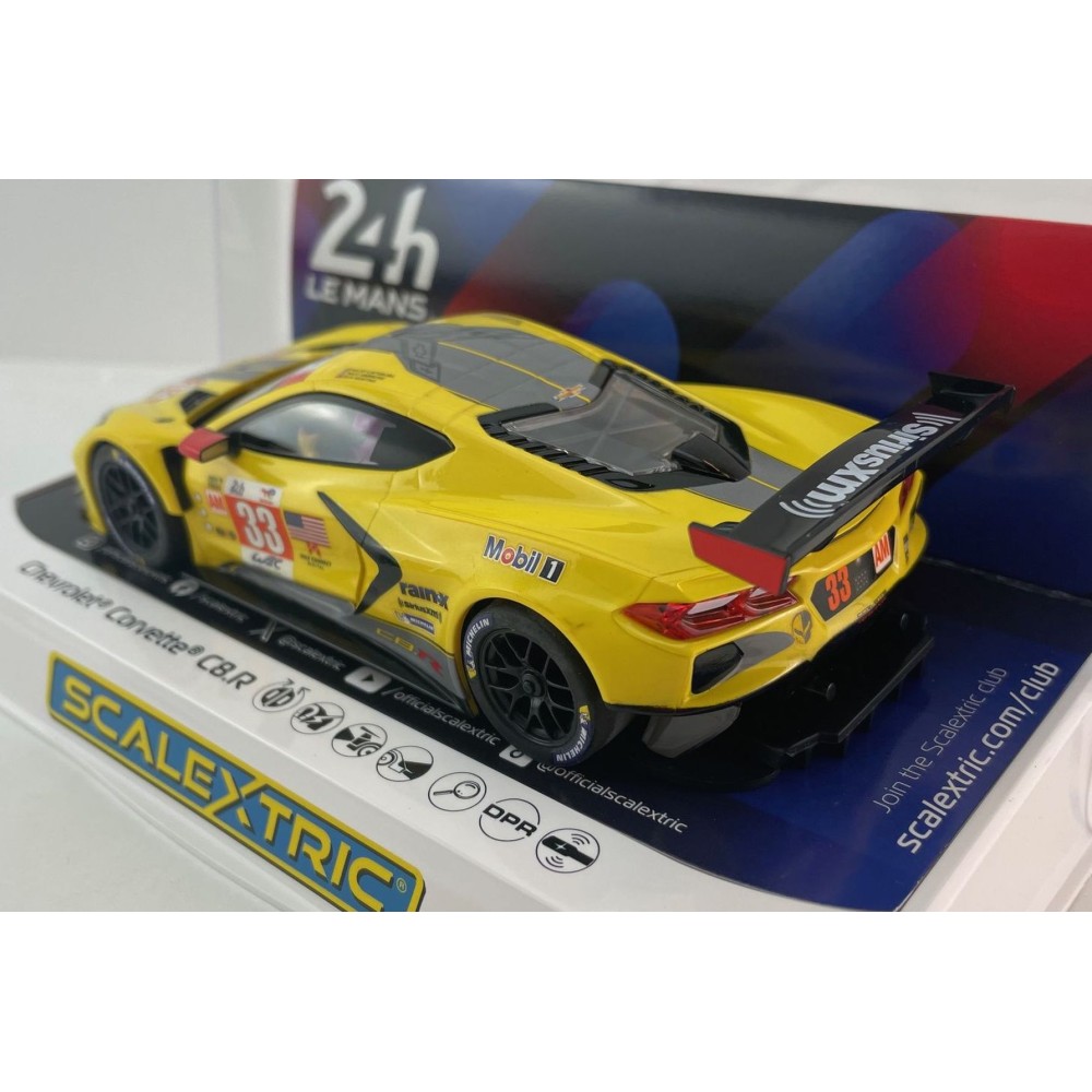 Scalextric C4558 Chevrolet Corvette C8.R 24 Hours Of Le Lans 2023 GTE AM Winner Slot Car 1:32 Scale