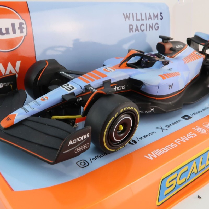 Scalextric C4559 Williams FW45 Alexander Albon F1 Gilf Edition Slot Car 1:32 Scale 