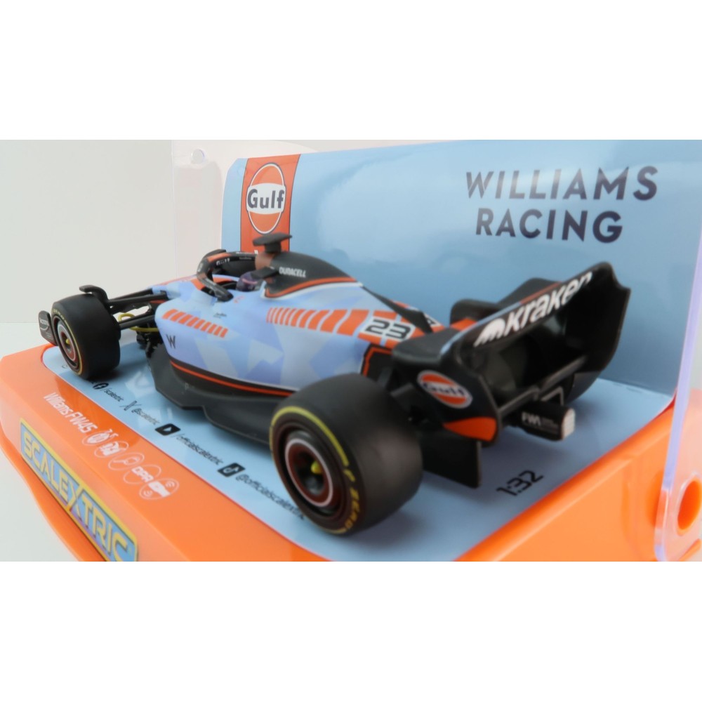 Scalextric C4559 Williams FW45 Alexander Albon F1 Gilf Edition Slot Car 1:32 Scale 