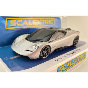 Scalextric C4568 GMA T.50 Hypercar Silver with Black Roof Slot Car 1:32 Scale