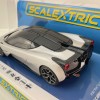 Scalextric C4568 GMA T.50 Hypercar Silver with Black Roof Slot Car 1:32 Scale