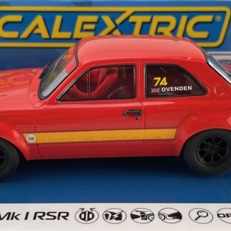 Scalextric C4571 - Ford Escort MK1 RSR - Modified Ford Series - Tom Ovenden Slot Car 1:32 Scale