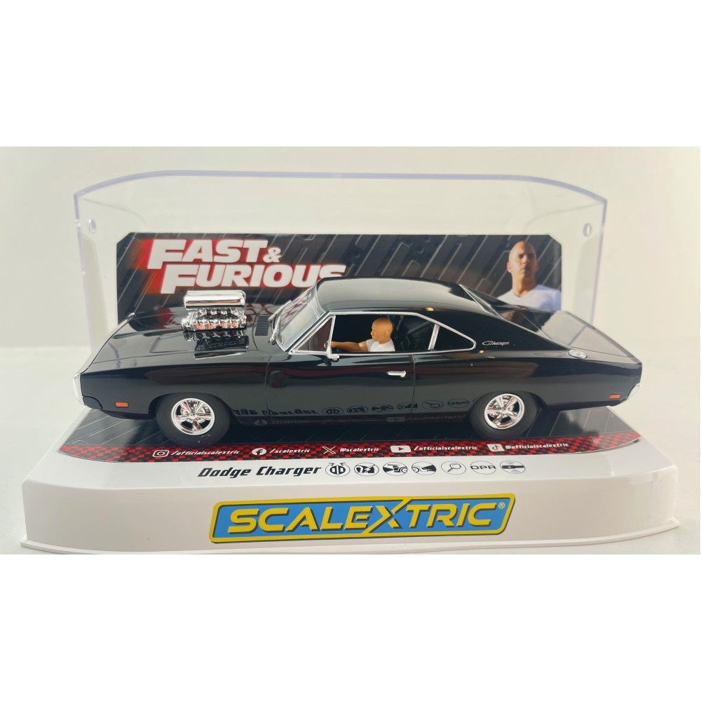 Scalextric C4573 Dodge Charger Dom Toretto - The Fast And The Furious Slot Car 1:32 Scale