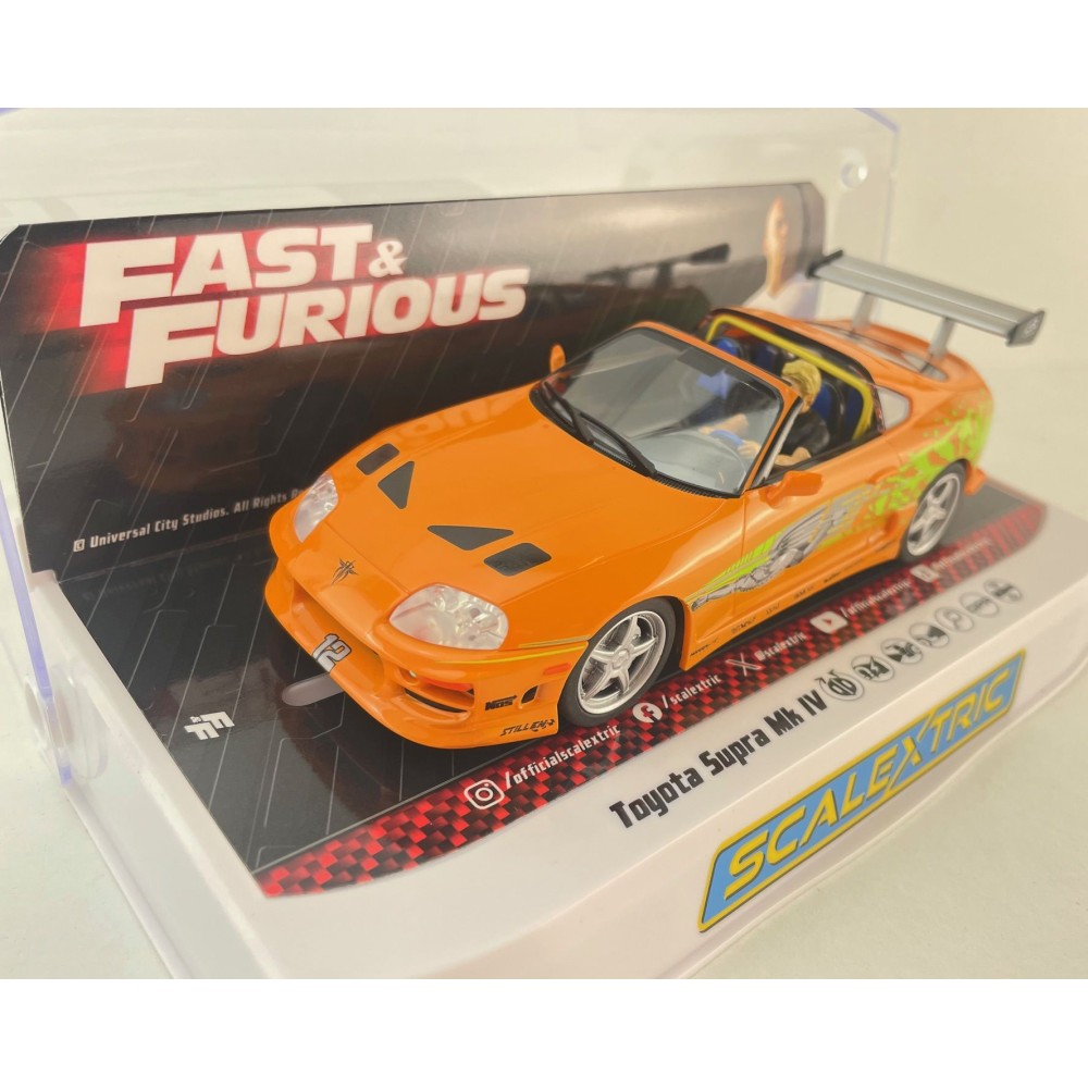Scalextric C4591 Toyota Supra Brian O'Conner  - The Fast And The Furious Slot Car 1:32 Scale