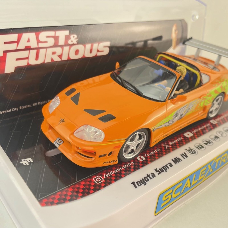 Scalextric C4591 Toyota Supra Brian O'Conner  - The Fast And The Furious Slot Car 1:32 Scale