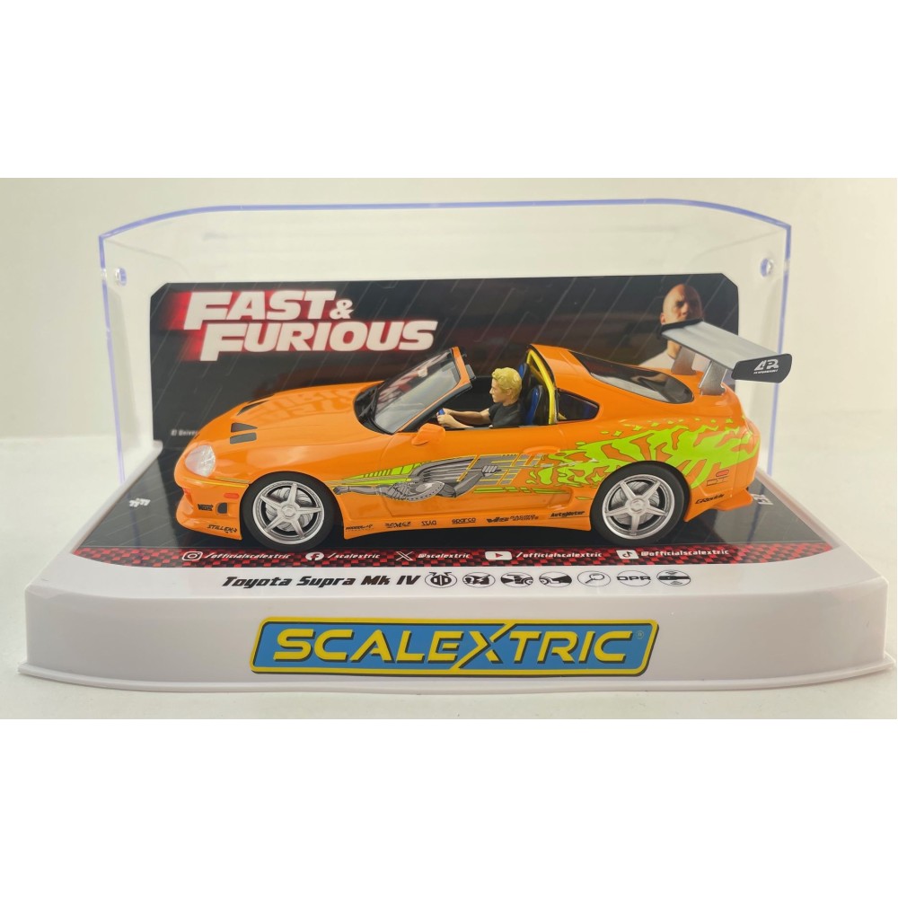 Scalextric C4591 Toyota Supra Brian O'Conner  - The Fast And The Furious Slot Car 1:32 Scale