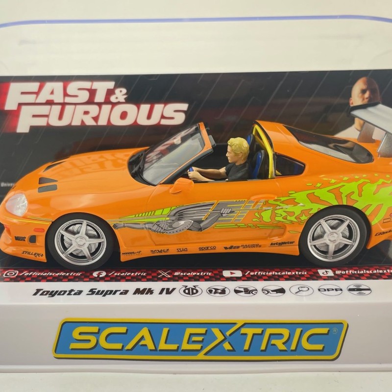Scalextric C4591 Toyota Supra Brian O'Conner  - The Fast And The Furious Slot Car 1:32 Scale
