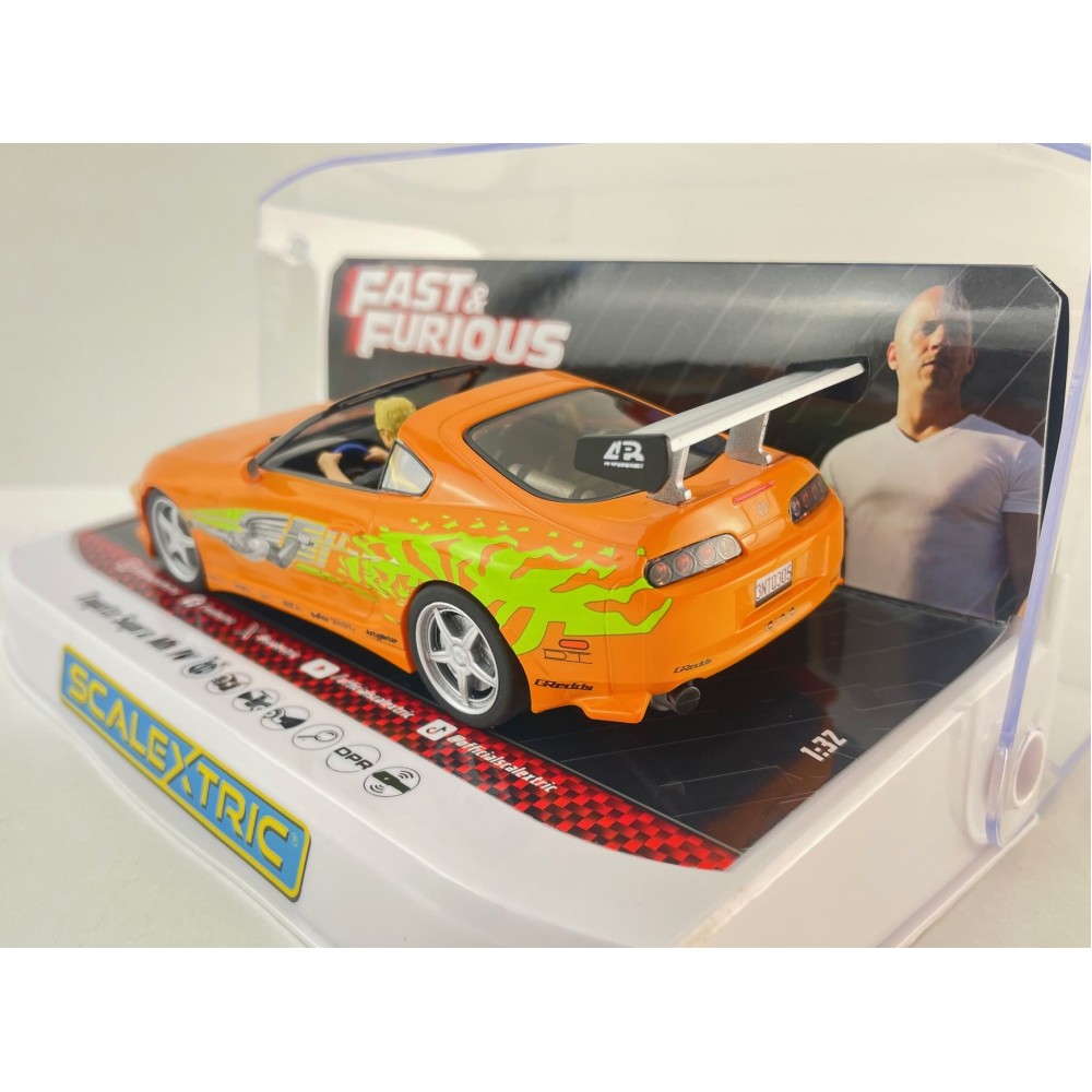 Scalextric C4591 Toyota Supra Brian O'Conner  - The Fast And The Furious Slot Car 1:32 Scale